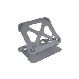 Tooq Support Réglable pour Ordinateur Portable et Tablette, Aluminium Gris, Ergonomic à Hauteur et Inclinaison Ajustables, Compatible 11 à 17.3 Pouces