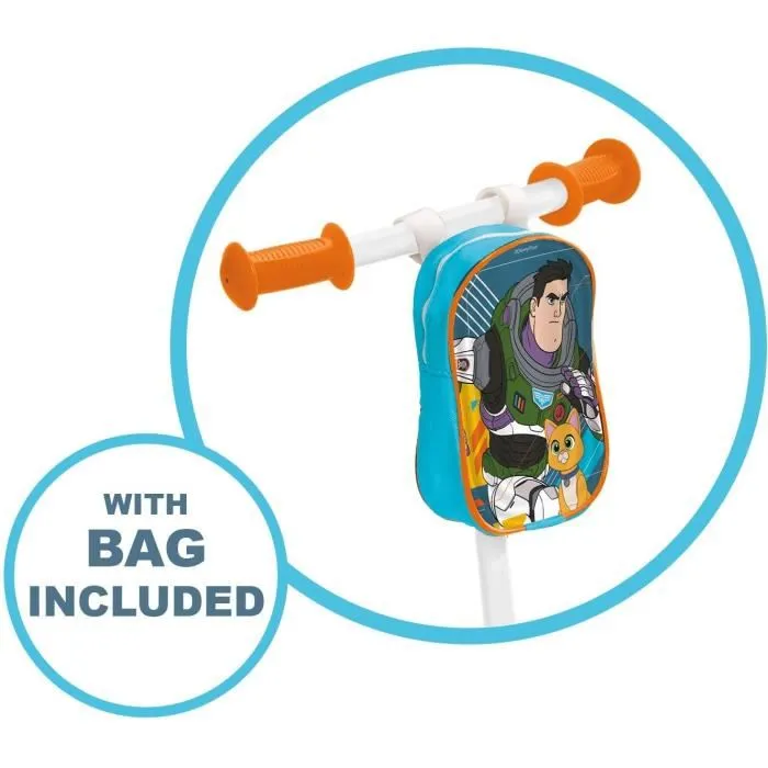 Mondo Trottinette 3 Roues Buzz l'Éclair Disney Pixar pour Enfants dès 2 Ans - Deck Antidérapant, Structure Acier