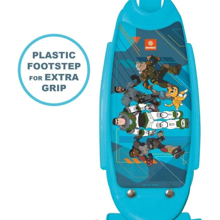 Mondo Trottinette 3 Roues Buzz l'Éclair Disney Pixar pour Enfants dès 2 Ans - Deck Antidérapant, Structure Acier