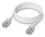 Ubiquiti - Câble réseau RJ45 Premium Cat 6A blindé tressé - 10 GbE, PoE++, translucide/blanc - Longueur 1 m