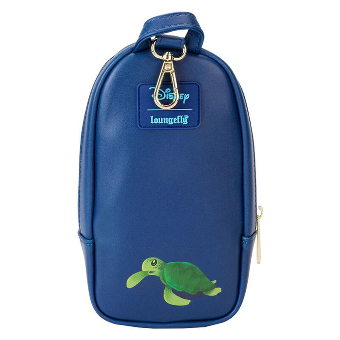 Loungefly Étui à bandoulière Disney Stitch Camping Cuties en cuir vegan avec fermeture éclair, détails imprimés et mousqueton - 10x20x5 cm