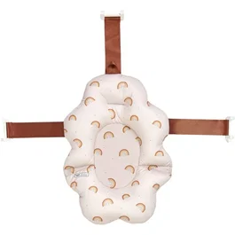 Candide Coussin de bain bébé 0-3 mois Arcs-en-ciel Fond en maille Microbilles