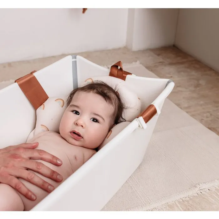 Candide Coussin de bain bébé 0-3 mois Arcs-en-ciel Fond en maille Microbilles Candide Coussin de bain bébé 0-3 mois Arcs-en-ciel Fond en maille Microbilles