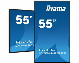 iiyama LH7554UHS - Écran professionnel LCD 55" 4K UHD IPS, 500 cd/m², mode paysage/portrait, gestion CMS intégrée, WiFi