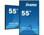 iiyama LH7554UHS - Écran professionnel LCD 55" 4K UHD IPS, 500 cd/m², mode paysage/portrait, gestion CMS intégrée, WiFi