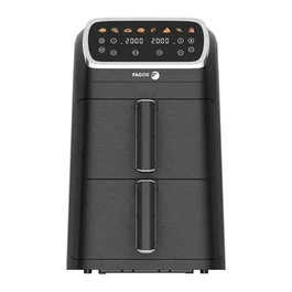 Fagor FG7503 Friteuse sans huile Air Fryer - Capacité 8 L (2 cuves de 4 L) - 8 programmes - 2600 W - Synchronisation et cuisson adaptée