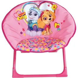 Fun House Pat'Patrouille Stella et Everest - Siège pliant enfant décoré - H 47 x L 54 x P 42 cm - À partir de 24 mois