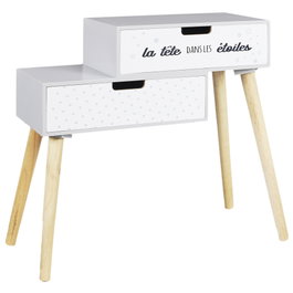 Home Deco Kids Mesita C/2 Cajones Gris