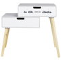 Home Deco Kids Mesita C/2 Cajones Gris