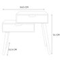 Home Deco Kids Mesita C/2 Cajones Gris
