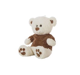 Creaciones Llopis Peluche Ours en Velours Marron 32 cm en Polyester - Peluche Vêtue