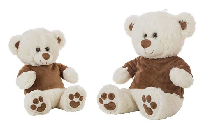 Creaciones Llopis Peluche Ours en Velours Marron 32 cm en Polyester - Peluche Vêtue