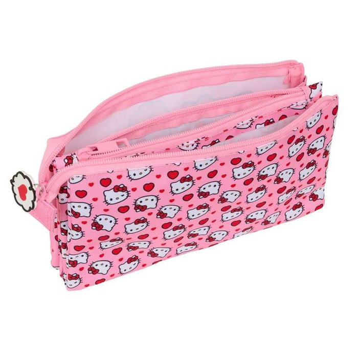 Safta Fourre-tout Hello Kitty Rose 22 x 12 x 3 cm