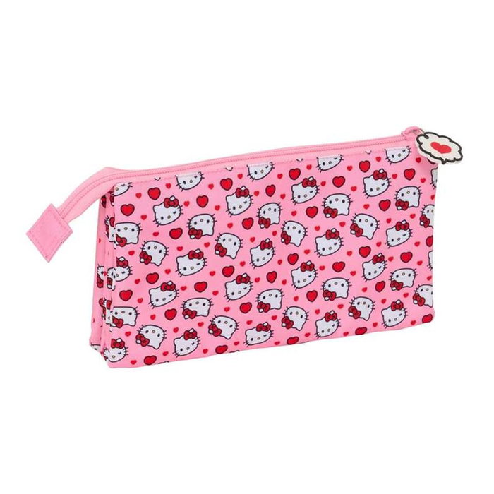 Safta Fourre-tout Hello Kitty Rose 22 x 12 x 3 cm