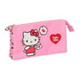 Safta Fourre-tout Hello Kitty Rose 22 x 12 x 3 cm