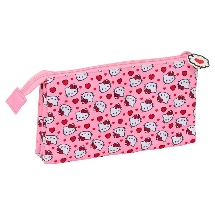Safta Fourre-tout Hello Kitty Rose 22 x 12 x 3 cm