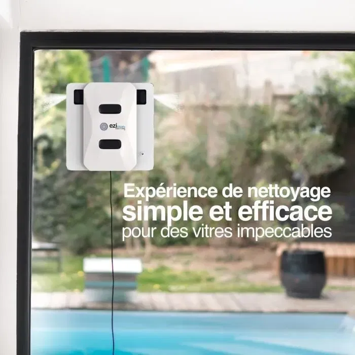 Eziclean Windobot S5 Pro - Robot lave-vitres autonome avec diffuseurs automatiques, 72 W, couleur blanc Eziclean Windobot S5 Pro - Robot lave-vitres autonome avec diffuseurs automatiques, 72 W, couleur blanc