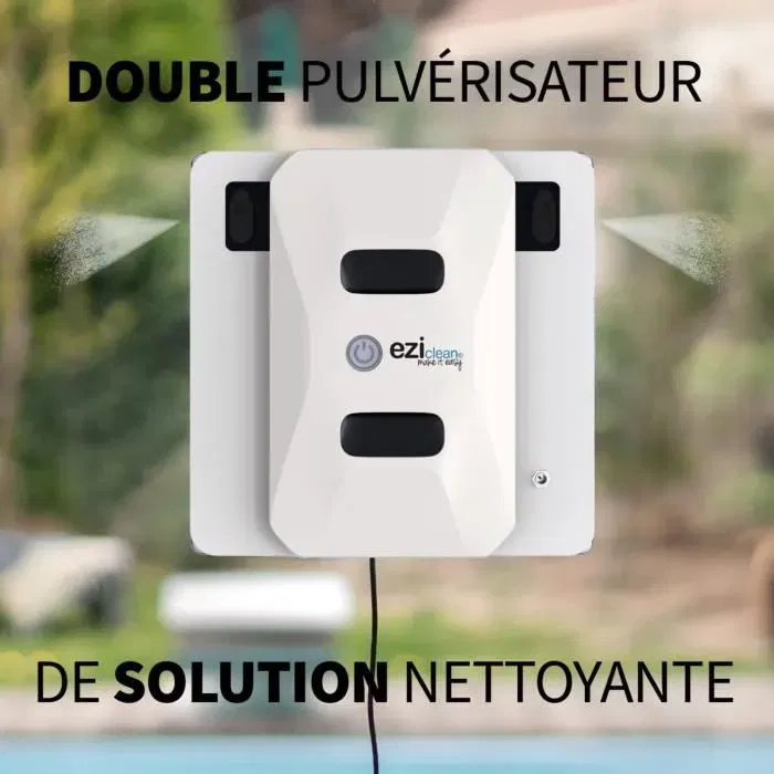 Eziclean Windobot S5 Pro - Robot lave-vitres autonome avec diffuseurs automatiques, 72 W, couleur blanc Eziclean Windobot S5 Pro - Robot lave-vitres autonome avec diffuseurs automatiques, 72 W, couleur blanc