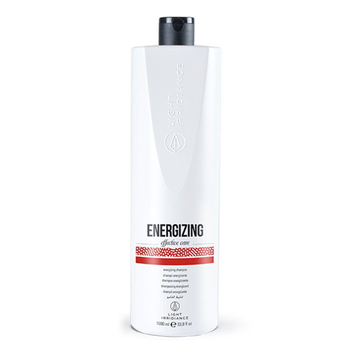Light Irridiance Champú Anticaida Energizante Effective Care 1000mL avec extrait d'ortiga, menthol et oligo-éléments pour cuir chevelu purifié et frais Light Irridiance Champú Anticaida Energizante Effective Care 1000mL avec extrait d'ortiga, menthol et oligo-éléments pour cuir chevelu purifié et frais
