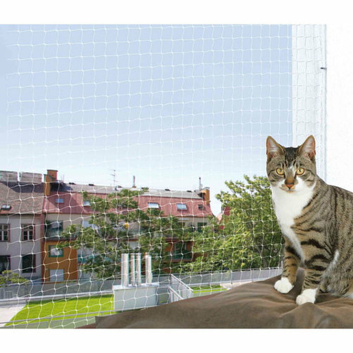Trixie Filet de protection pour chat transparent 8 x 3 m