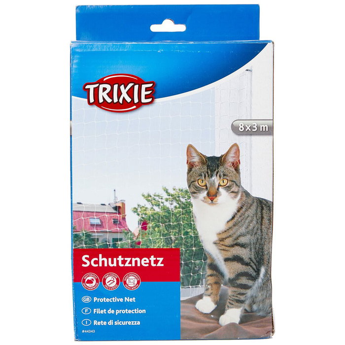Trixie Filet de protection pour chat transparent 8 x 3 m
