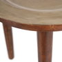 BigBuy Home Table d'appoint Doré Naturel Ronde