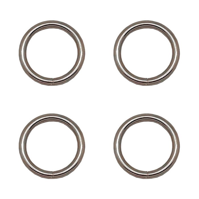 Edm Anneaux soudés modèle Ap14, acier zincé, ø50 x 4 mm, 4 pièces Edm Anneaux soudés modèle Ap14, acier zincé, ø50 x 4 mm, 4 pièces