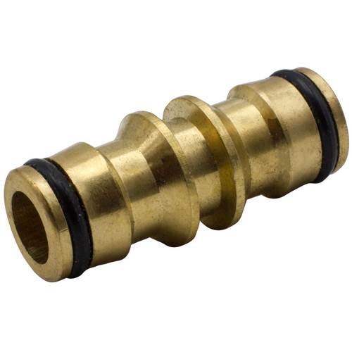 Riegolux Manchon de connexion en laiton pour deux tuyaux Riegolux Manchon de connexion en laiton pour deux tuyaux