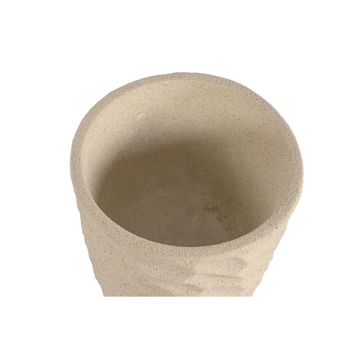 Cache-pot Home ESPRIT Beige Fibre de Verre Scandinave 36,5 x 36,5 x 63 cm Cache-pot Home ESPRIT Beige Fibre de Verre Scandinave 36,5 x 36,5 x 63 cm