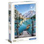 Clementoni Puzzle Paysage du Lac de Braies 500 Pièces - Dimensions 49x36 cm - Boîte 34,4x25,4x4,6 cm