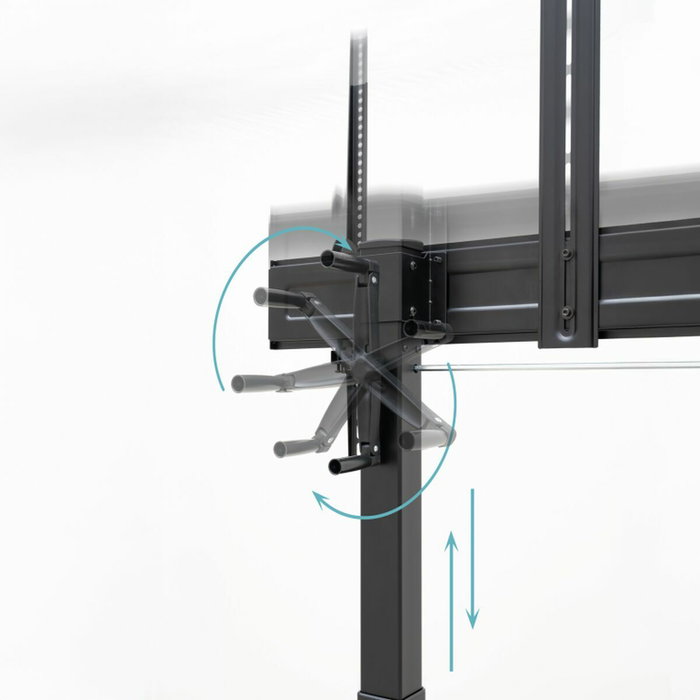 Support de table d'écran TooQ FS20406HM-B 60" 100" (1 Unité)