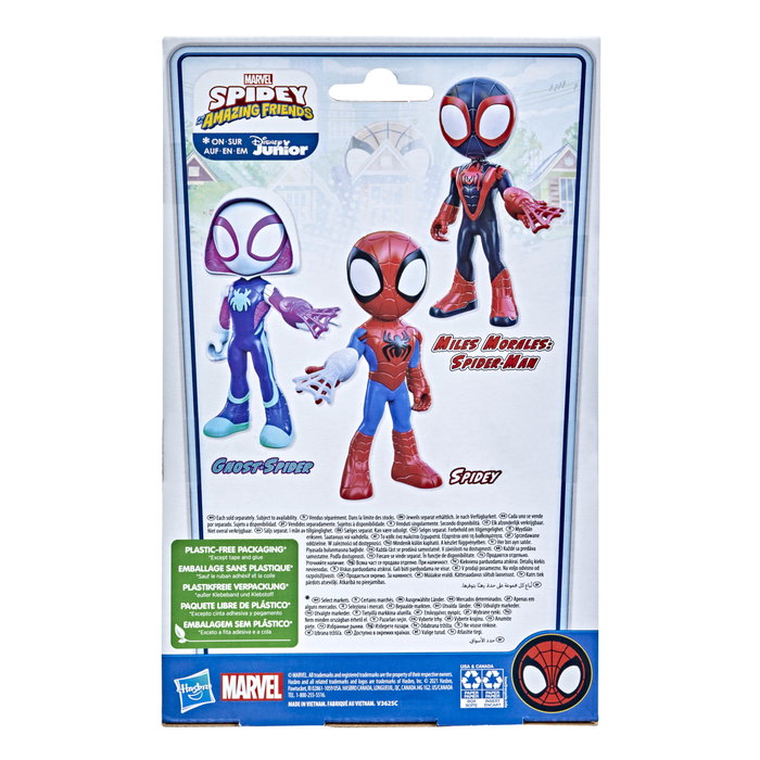 Hasbro Marvel Spidey et son super-équipe Figurine Géante Miles Morales Spider-Man Accessoire Poignet 30 cm