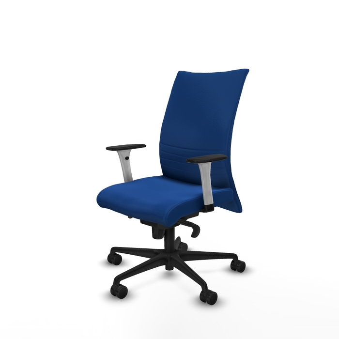 Piqueras Y Crespo Chaise de bureau Albacete bleue avec mécanisme synchrone