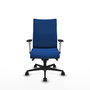 Piqueras Y Crespo Chaise de bureau Albacete bleue avec mécanisme synchrone