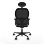 Piqueras y Crespo Chaise de Bureau avec Appui-tête 2D036N1 Rose