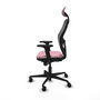 Piqueras y Crespo Chaise de Bureau avec Appui-tête 2D036N1 Rose