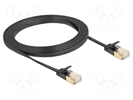 DELOCK Câble Ethernet Patch Cord Cat 7 U/FTP 2m Noir