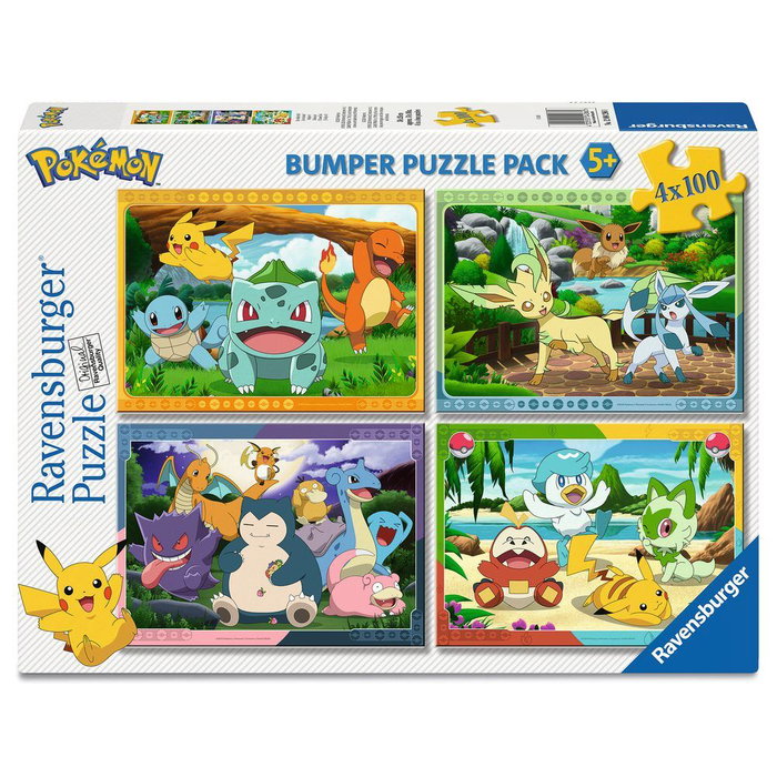 Ravensburger Puzzle Pokémon 4 x 100 Pièces