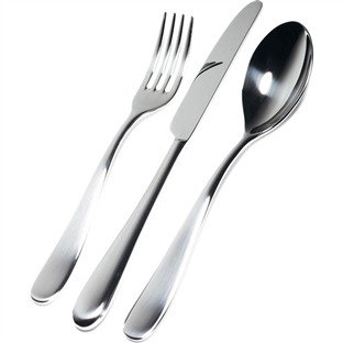 Alessi 5180S24M Service de Couverts 24 Pièces en Acier Inoxydable 18/10 Nuovo Milano Design Ettore Sottsass Alessi 5180S24M Service de Couverts 24 Pièces en Acier Inoxydable 18/10 Nuovo Milano Design Ettore Sottsass