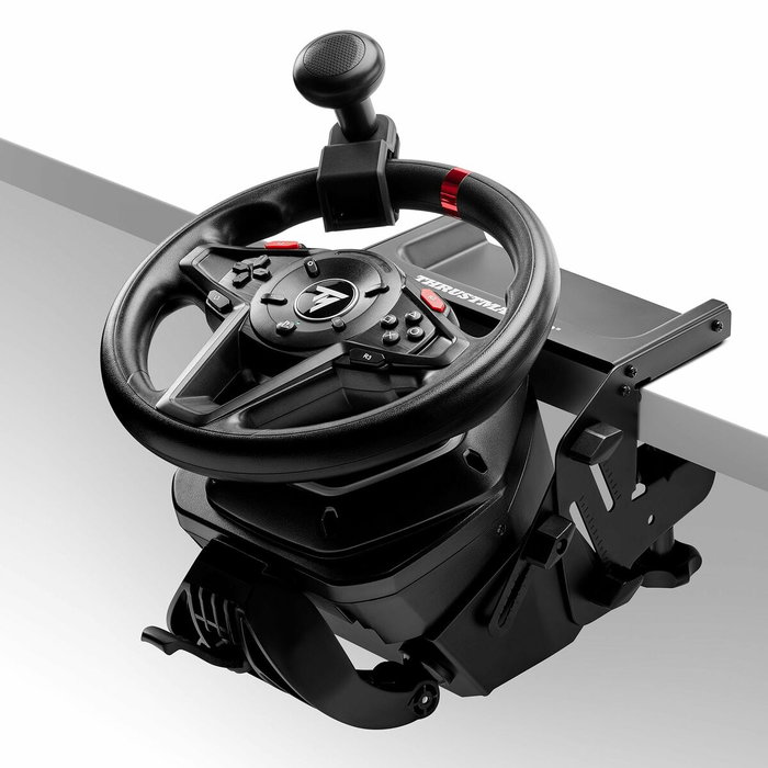 Thrustmaster SimTask T128 - Pack volant de course noir avec levier de vitesses TH8S