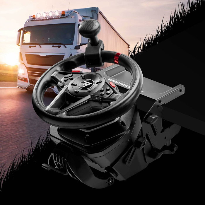 Thrustmaster SimTask T128 - Pack volant de course noir avec levier de vitesses TH8S