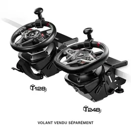Thrustmaster SimTask T128 - Volant de course gaming filaire compatible PS5, PS4, PC avec levier de vitesses TH8S - Noir