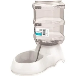 M PETS Distributeur d'eau Hexagonal - 3500 ml - Blanc - Pour chien