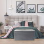 Home Deco Factory Coffre Pouf Pliable Gris
