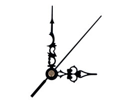 Innspiro Kit de manecilles de montre en aluminium noir, 25 unités
