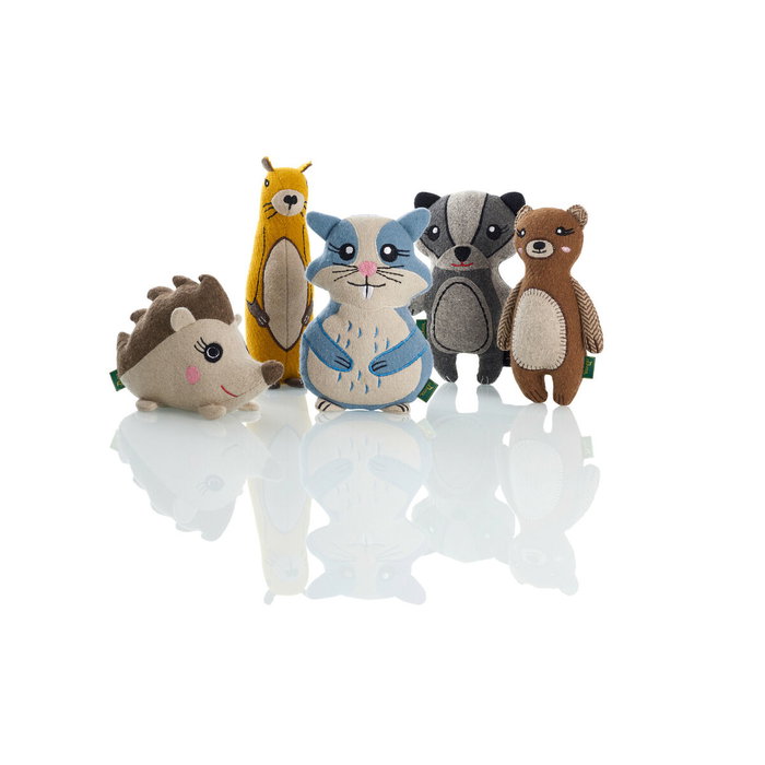 Jouet pour chien en peluche Hunter Bleu 100 % Recyclado Hamster Jouet pour chien en peluche Hunter Bleu 100 % Recyclado Hamster