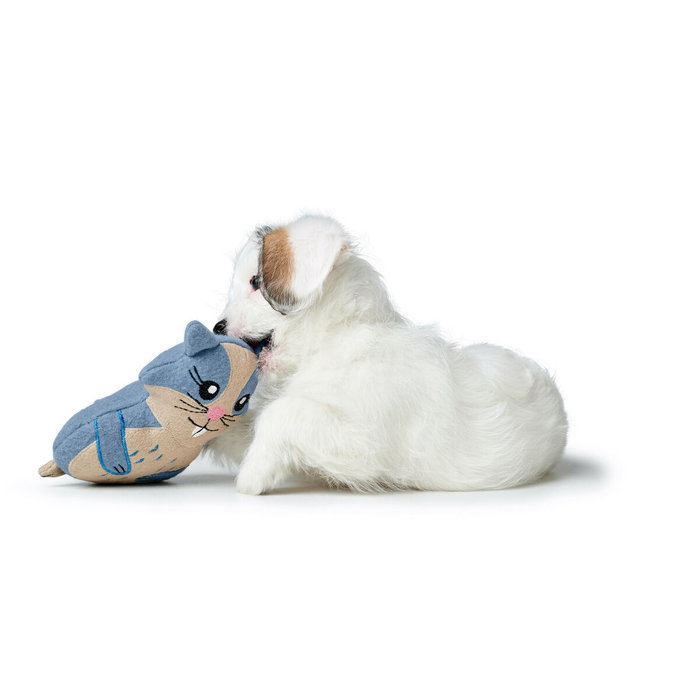 Jouet pour chien en peluche Hunter Bleu 100 % Recyclado Hamster Jouet pour chien en peluche Hunter Bleu 100 % Recyclado Hamster