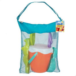 Color Baby - Jeu de plage complet avec seau 18 cm, tamis, pelles 27 cm et 2 moules pour enfants à partir de 3 ans