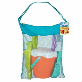 Colorbaby Set de jouets de plage avec seau 18 cm, pelles et moules