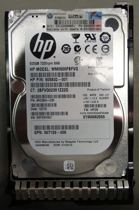 HP HPE 500 Go SAS 7200 tr/min 2,5 pouces SFF HP HPE 500 Go SAS 7200 tr/min 2,5 pouces SFF